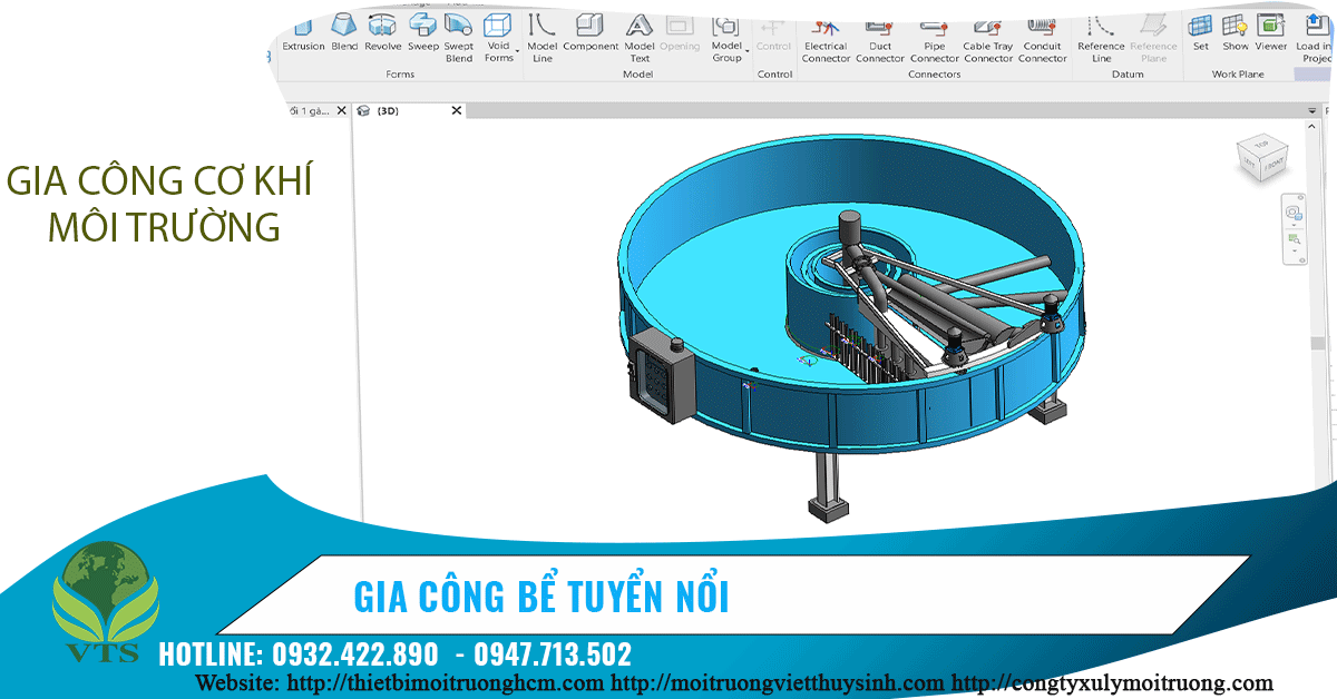 Thiết kế vẽ bể tuyển nổi siêu nông
