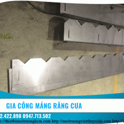 máng răng cưa bể lắng